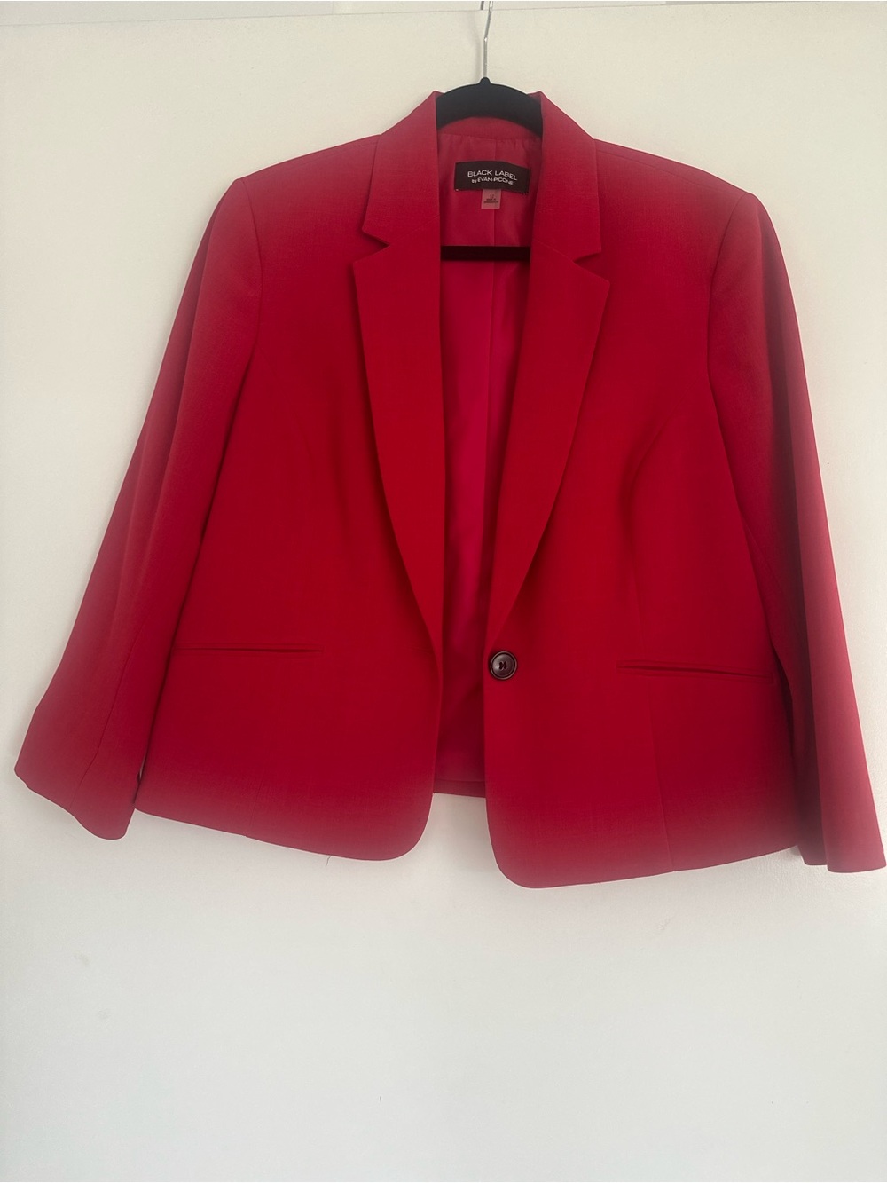 Black Label Classic Red Single-Button Blazer